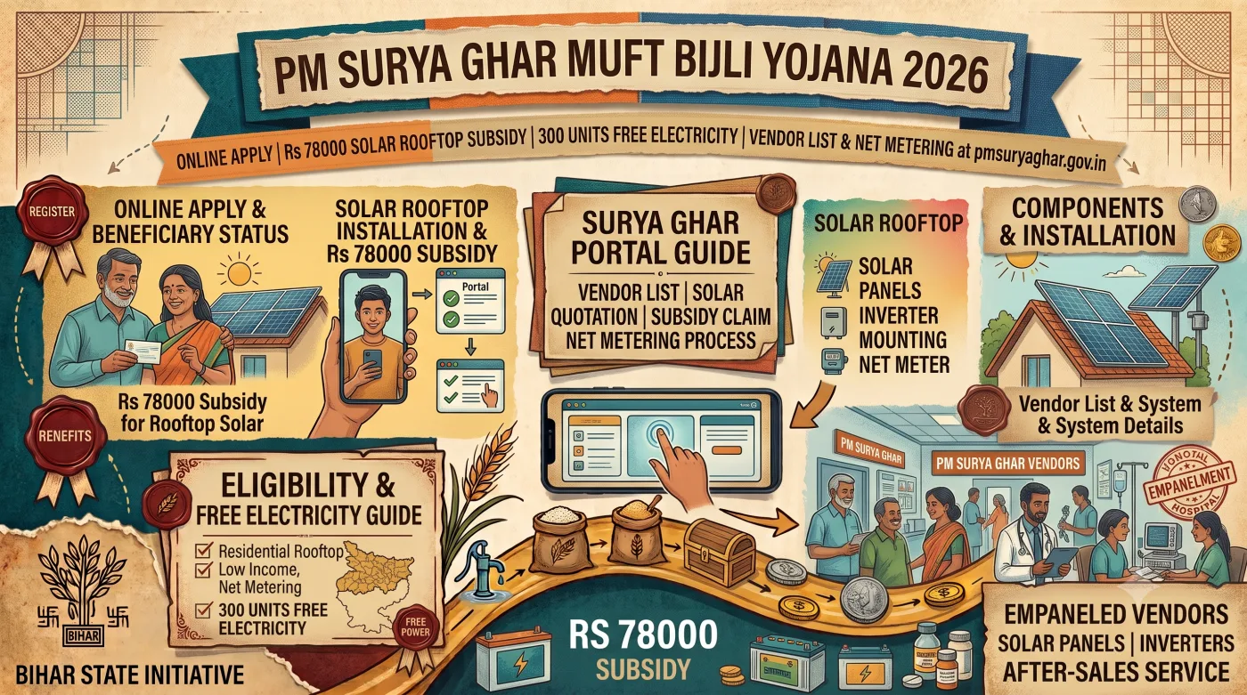 PM Surya Ghar Muft Bijli Yojana 2026 PM Surya Ghar Muft Bijli Yojana 2026