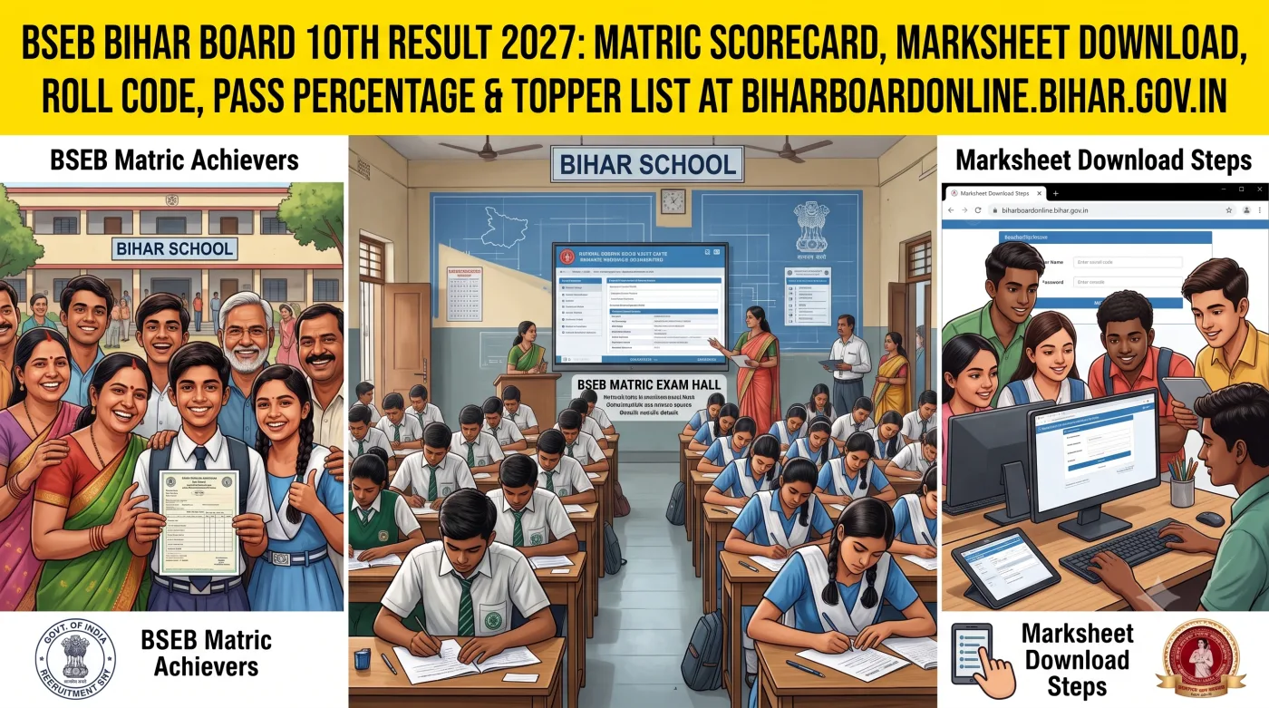 BSEB Bihar Board 10th Result 2027 BSEB Bihar Board 10th Result 2027