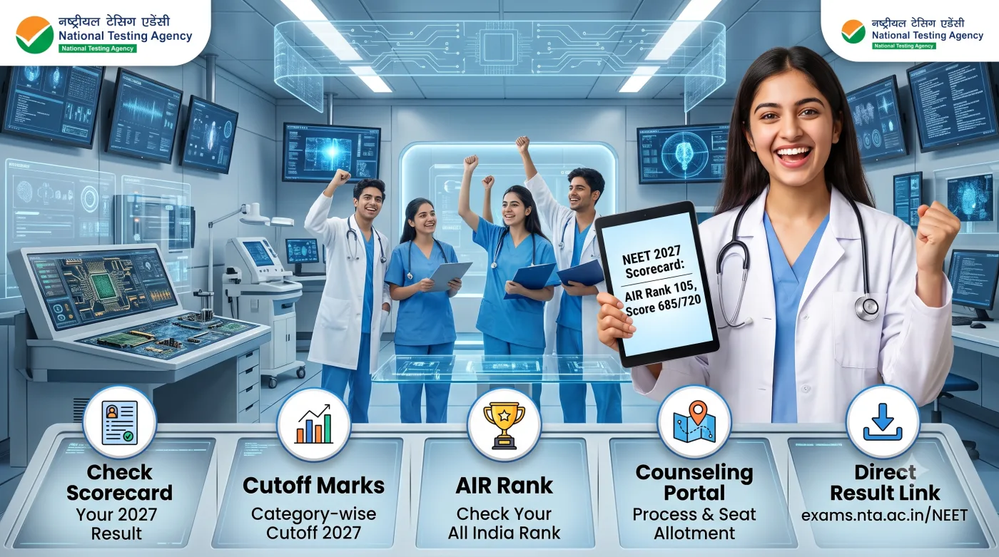NTA NEET UG Result 2027 Out Link NTA NEET UG Result 2027 Out Link