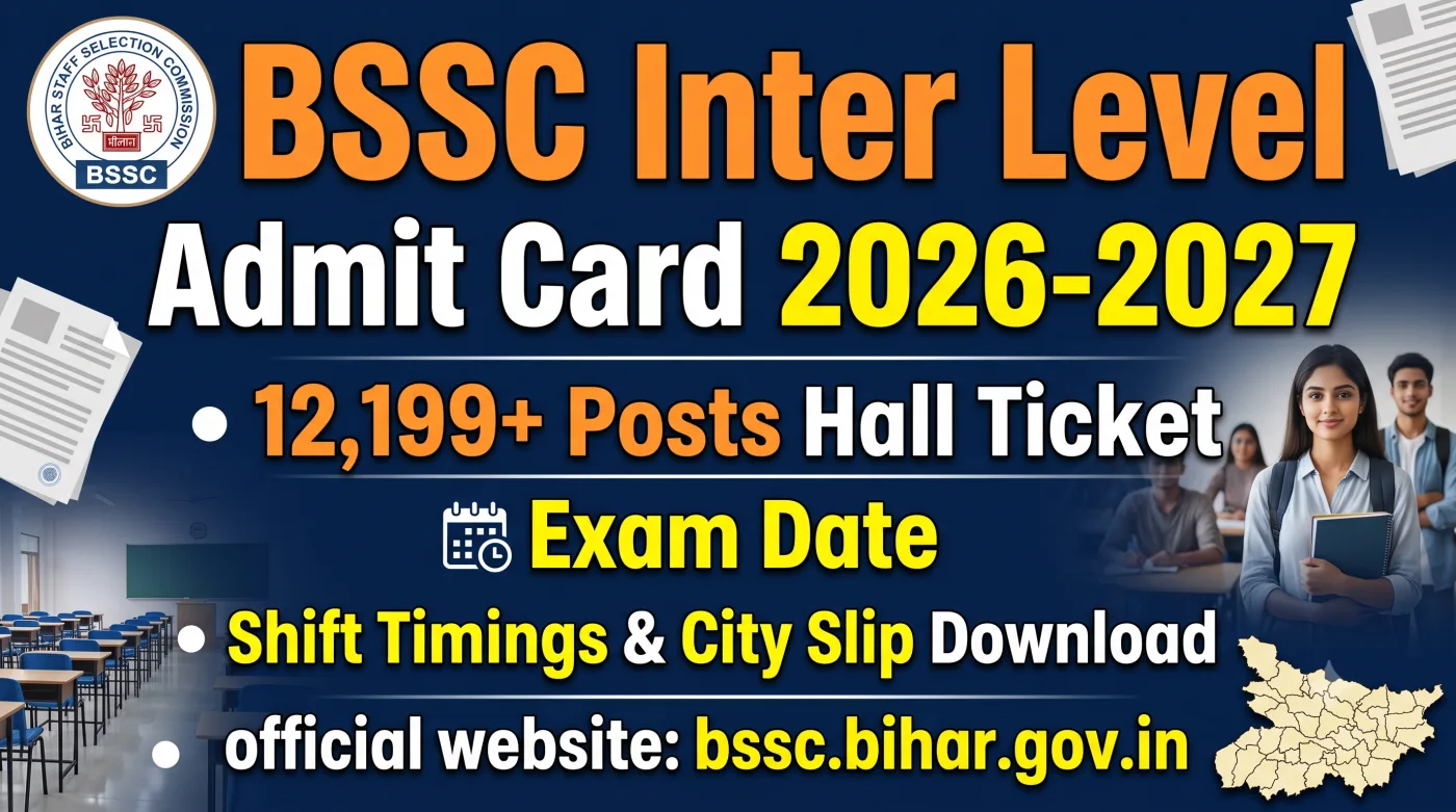 BSSC Inter Level Admit Card 2026-2027 BSSC Inter Level Admit Card 2026-2027