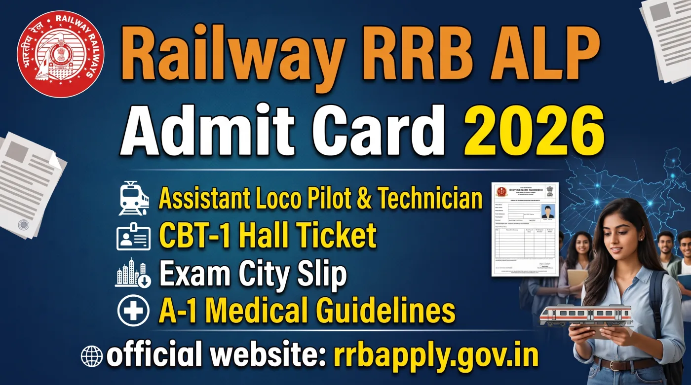 Railway RRB ALP Admit Card 2026