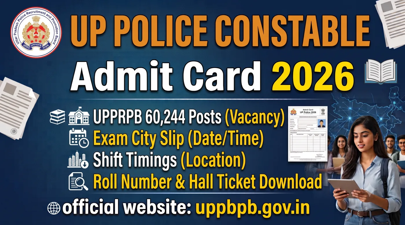 UP Police Constable Admit Card 2026