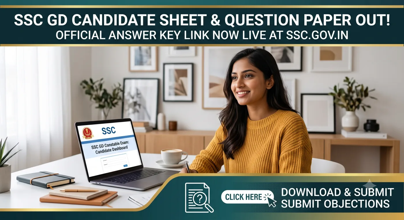 SSC GD Constable Answer Key 2026-2027 SSC GD Constable Answer Key 2026-2027