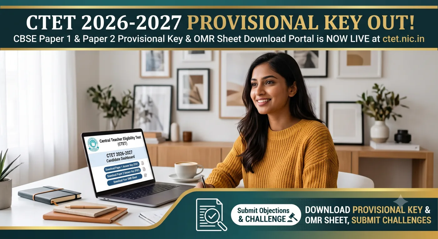 CTET Answer Key 2026-2027 CTET Answer Key 2026-2027