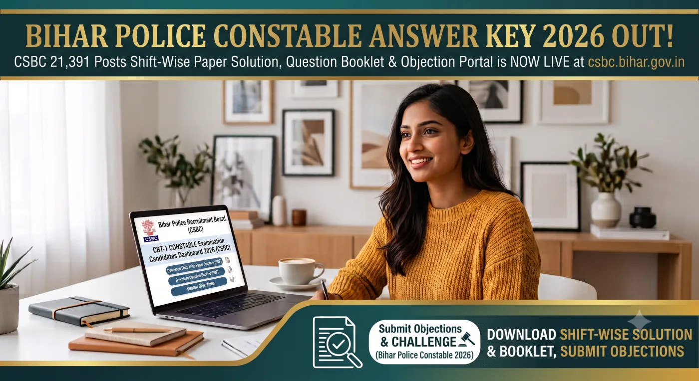 Bihar Police Constable Answer Key 2026