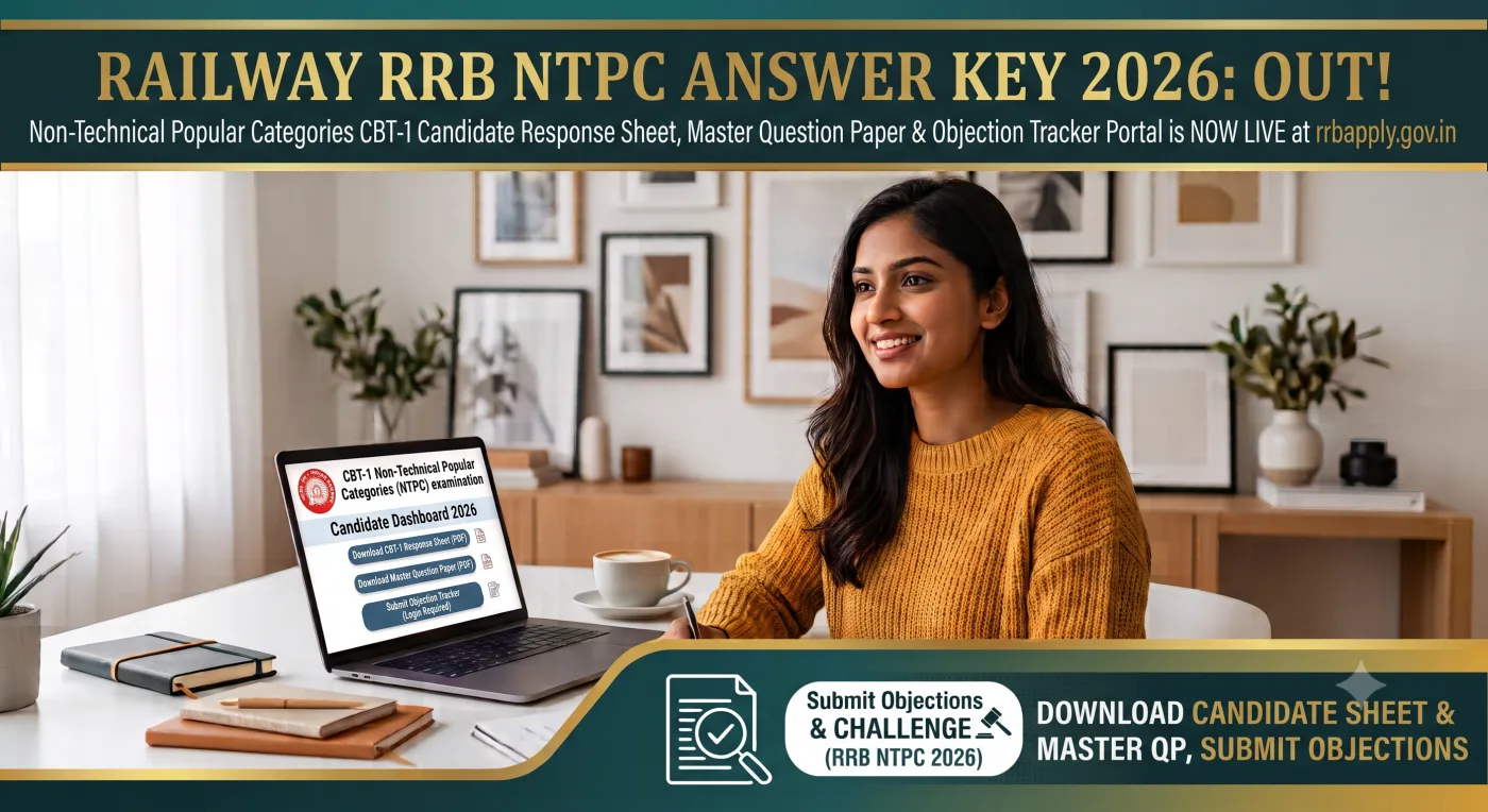Railway RRB NTPC Answer Key 2026