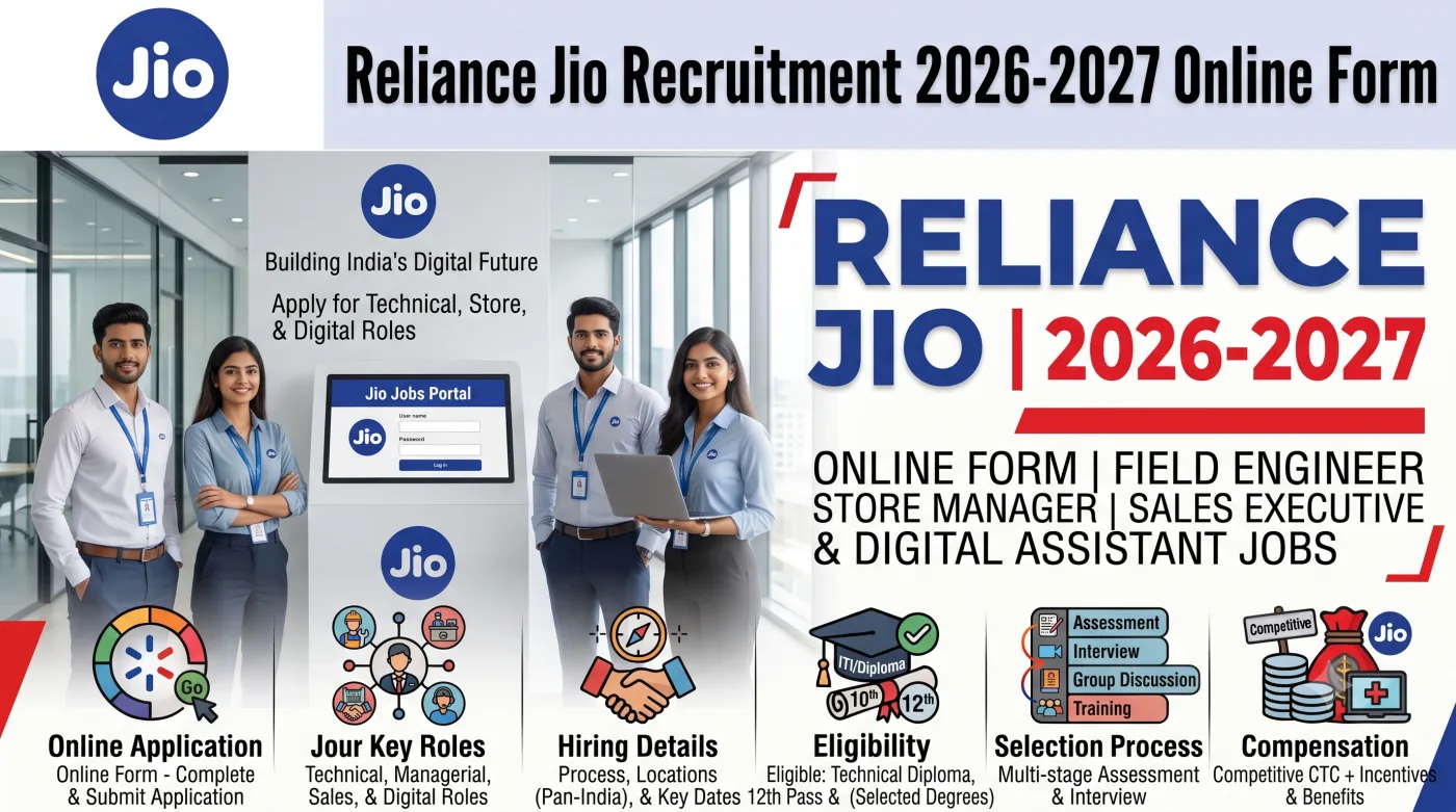 Reliance Jio Recruitment 2026-2027 Online Form