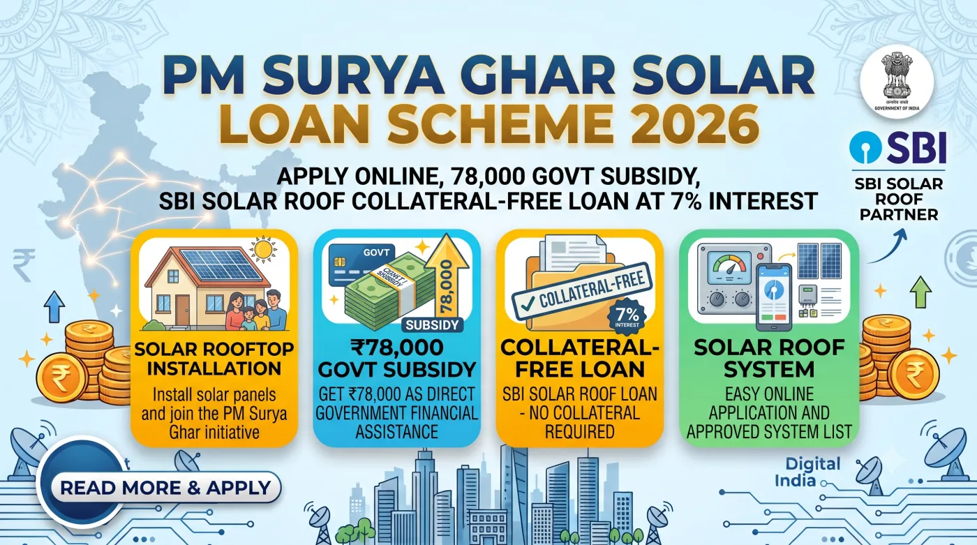PM Surya Ghar Solar Loan Scheme 2026 PM Surya Ghar Solar Loan Scheme 2026