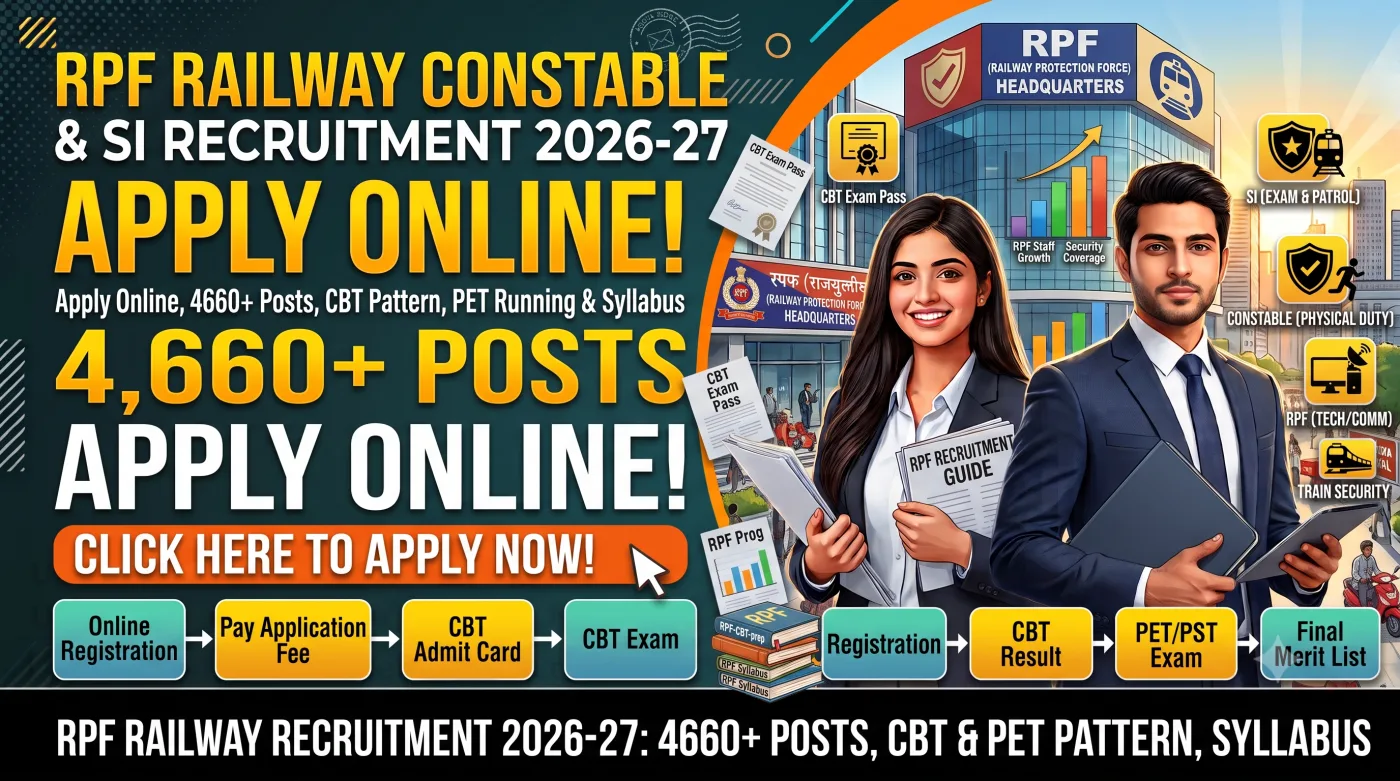 RPF Railway Constable & Sub-Inspector SI Recruitment 2026-27