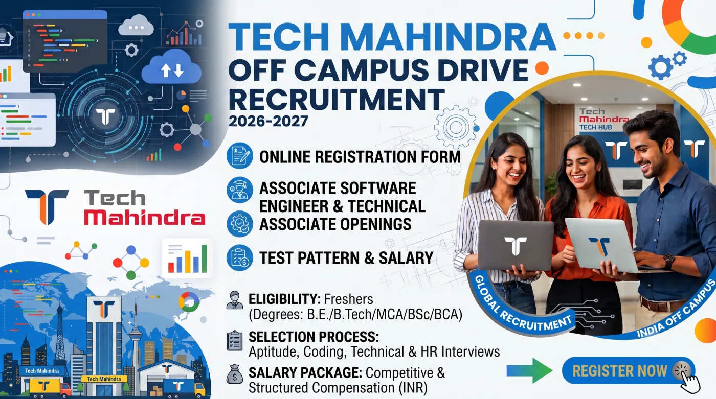 Tech Mahindra Off Campus Drive 2026-2027 Tech Mahindra Off Campus Drive 2026-2027