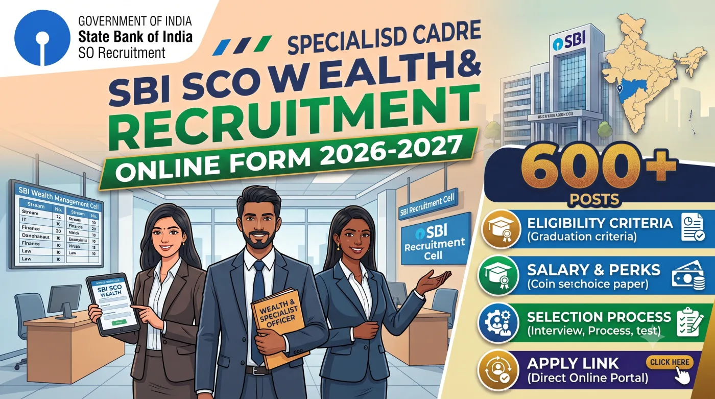 SBI SCO Wealth & Specialist Officer Recruitment 2026-2027