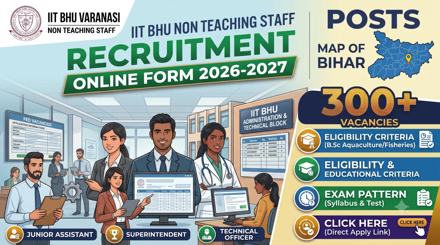 IIT BHU Non Teaching Staff Recruitment 2026-2027 IIT BHU Non Teaching Staff Recruitment 2026-2027