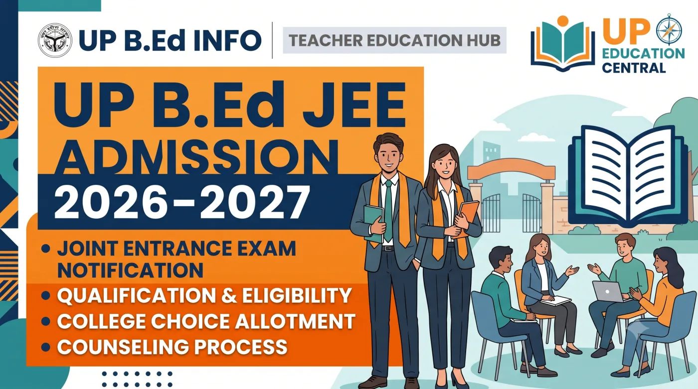 UP B.Ed JEE Admission 2026-2027 Online Form