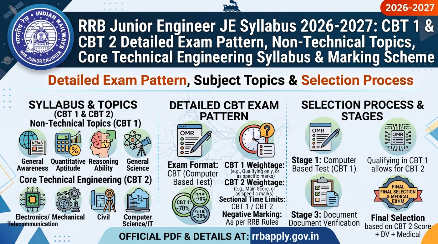 RRB Junior Engineer JE Syllabus 2026-2027