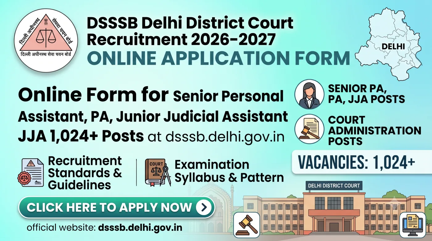 DSSSB Delhi District Court Recruitment 2026-2027