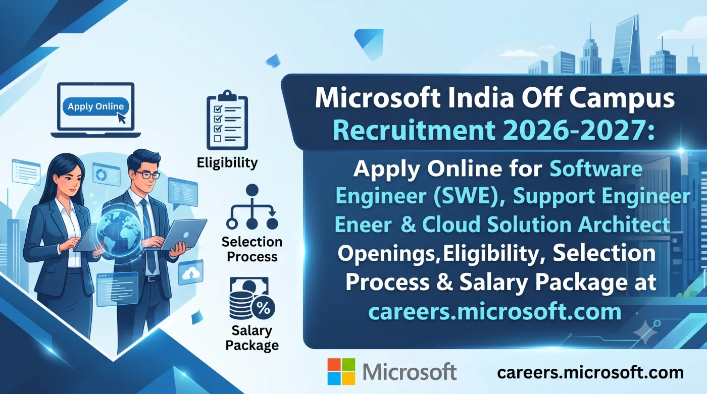 Microsoft India Off Campus Recruitment 2026-2027