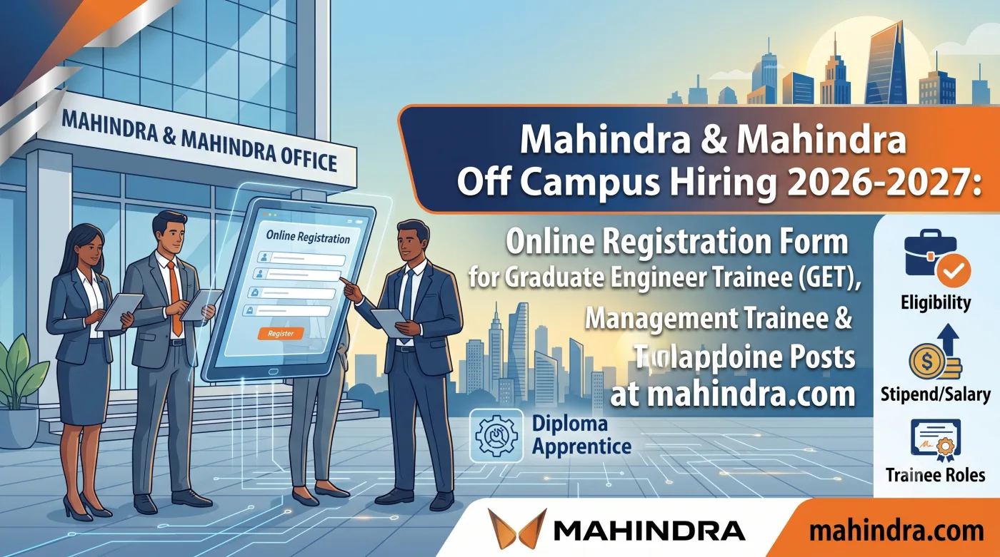 Mahindra & Mahindra Off Campus Hiring 2026-2027