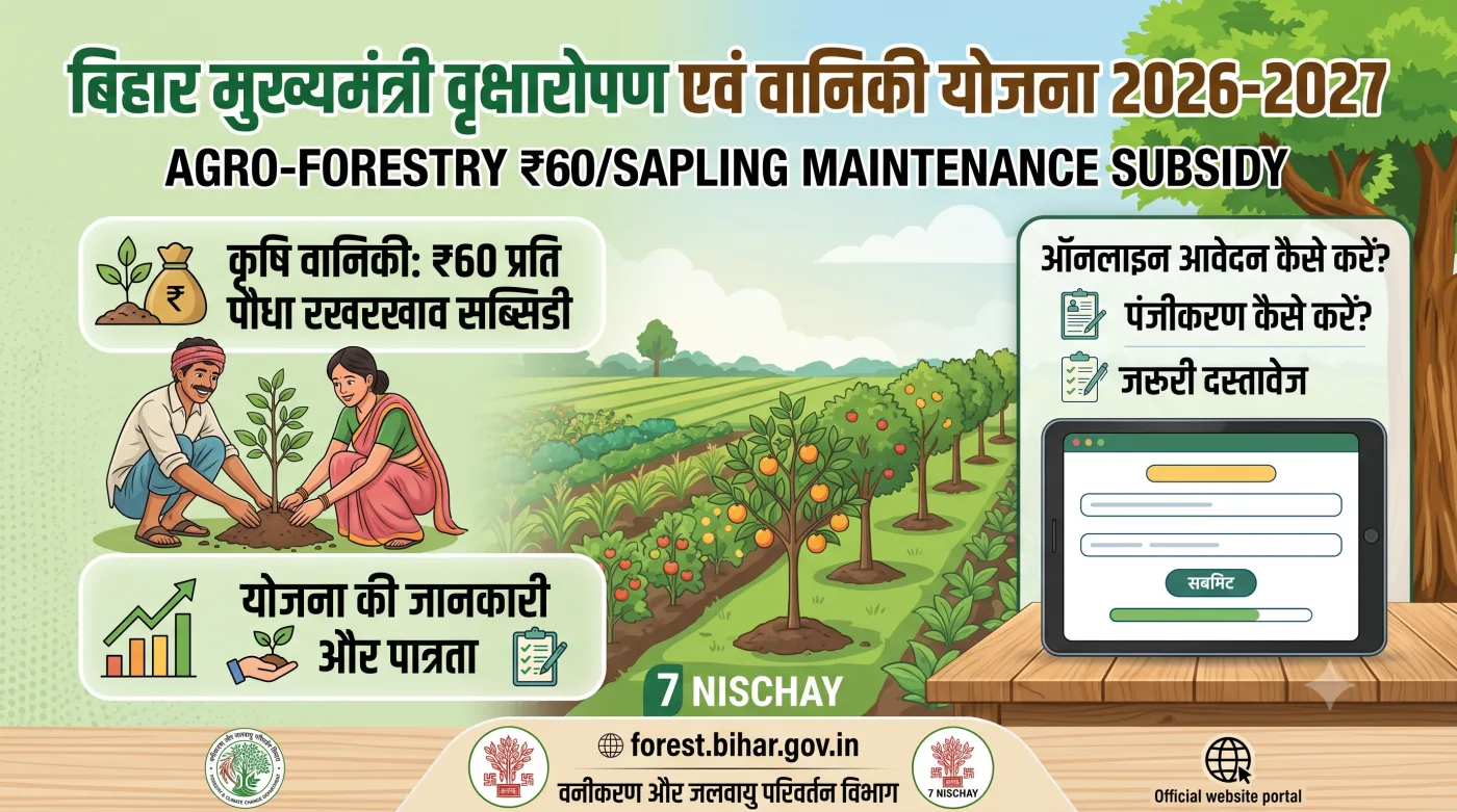 Bihar Mukhyamantri Vriksharopan & Vaniki Yojana 2026-2027