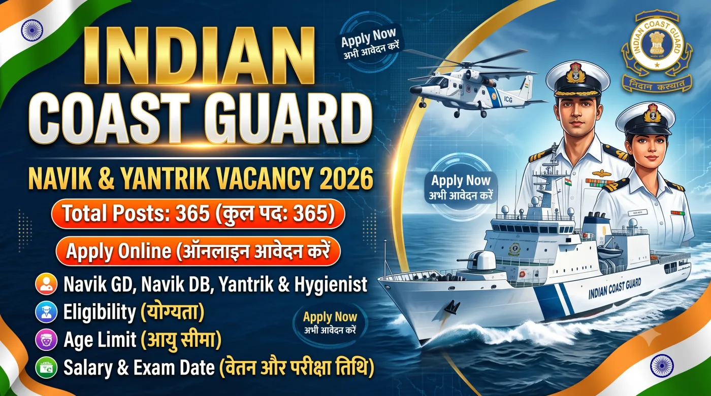 Indian Coast Guard Navik Yantrik Vacancy 2026