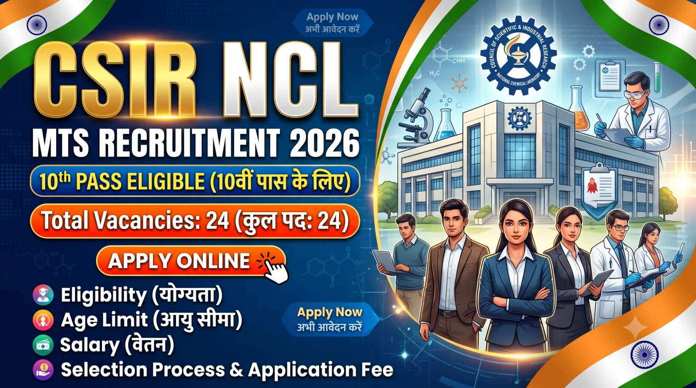 CSIR NCL MTS Recruitment 2026