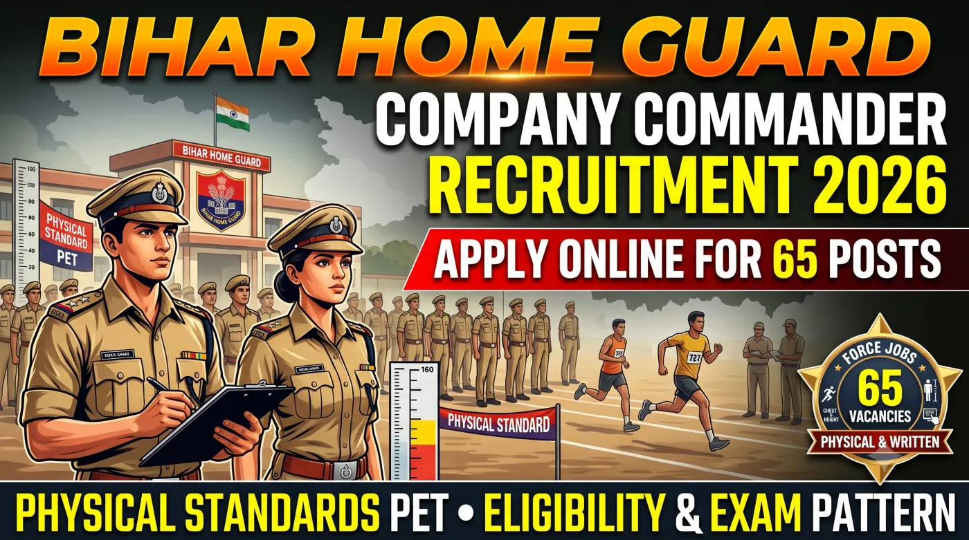Bihar Home Guard Company Commander Recruitment 2026