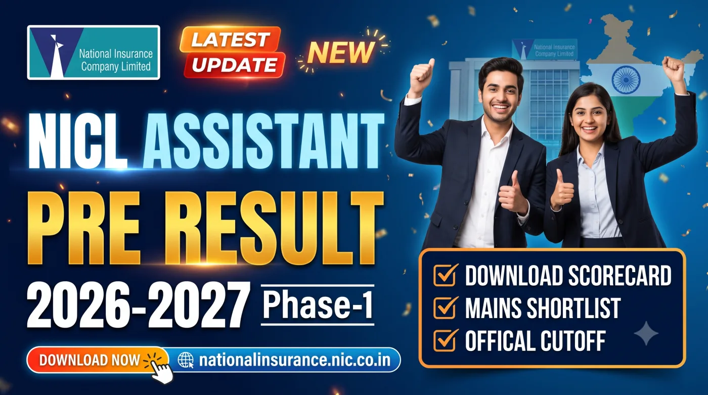 NICL Assistant Pre Result 2026-2027 NICL Assistant Pre Result 2026-2027