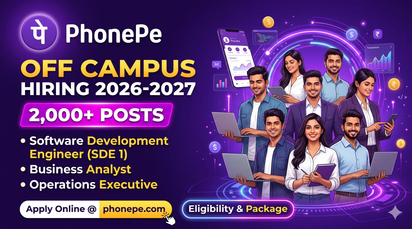 PhonePe Off Campus Hiring 2026-2027
