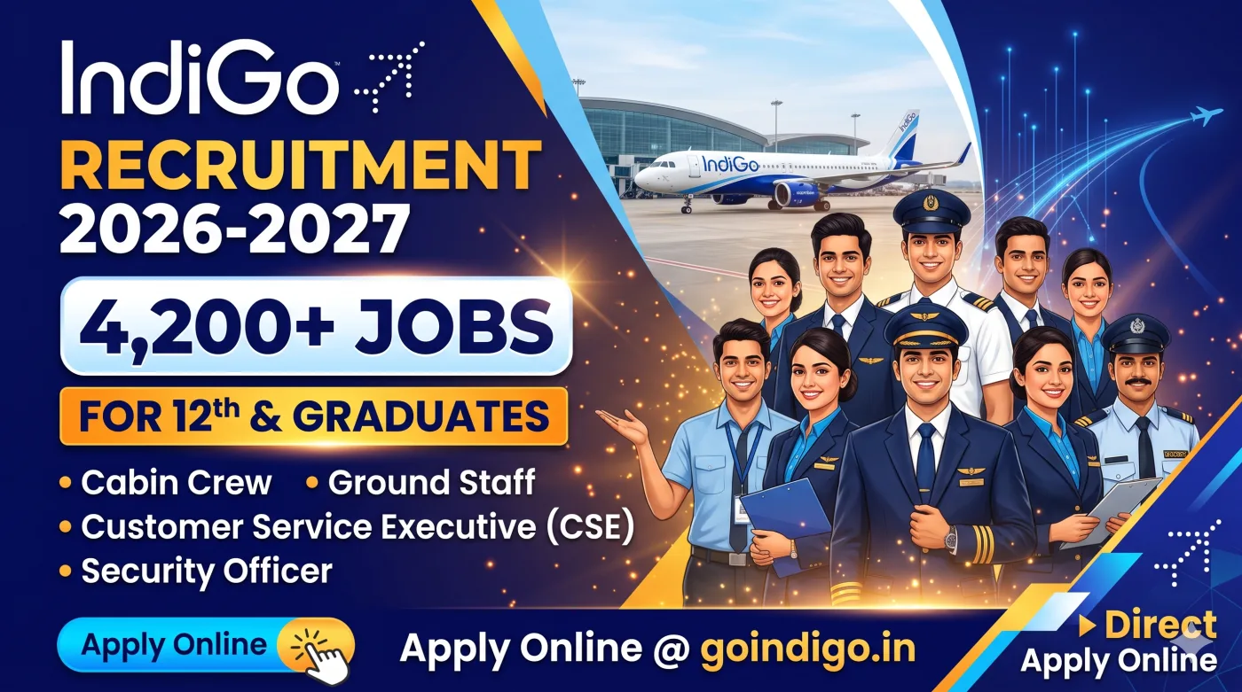IndiGo Airlines Recruitment 2026-2027 IndiGo Airlines Recruitment 2026-2027