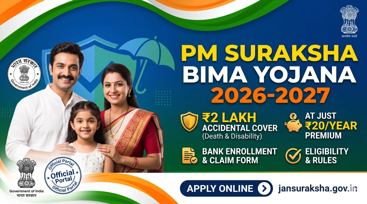 PM Suraksha Bima Yojana 2026-2027 PM Suraksha Bima Yojana 2026-2027