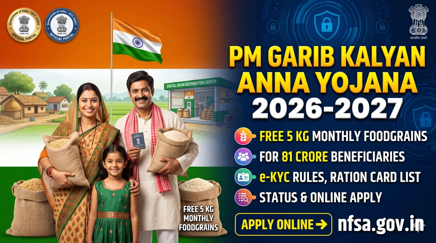 PM Garib Kalyan Anna Yojana 2026-2027 PM Garib Kalyan Anna Yojana 2026-2027
