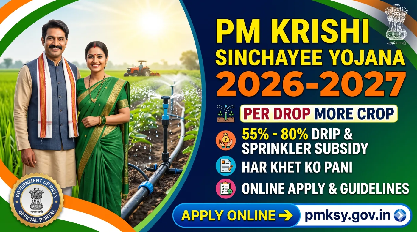 PM Krishi Sinchayee Yojana 2026-2027 PM Krishi Sinchayee Yojana 2026-2027